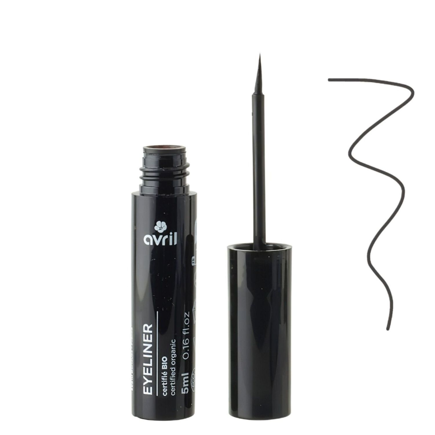 Eyeliner Noir 5 ml - Eyeliner Certifié bio