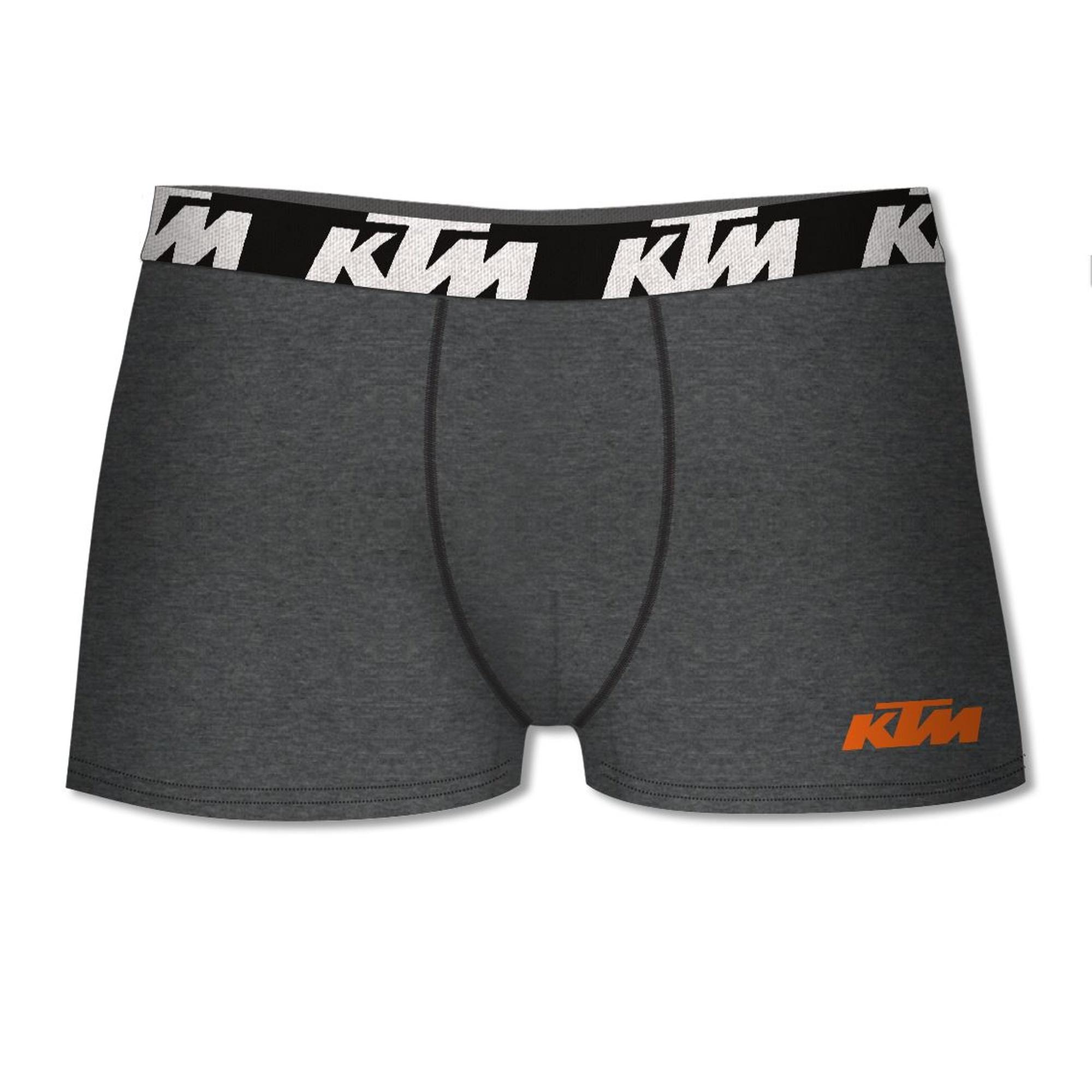 Set de 2 calzoncillos bóxer ktm gris claro y gris oscuro