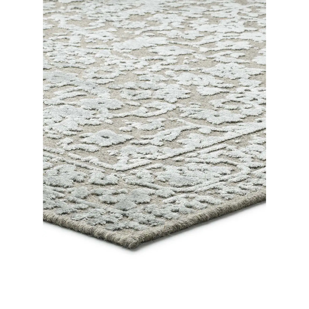 Alfombra de lana Isabella Plata, varias medidas disponibles