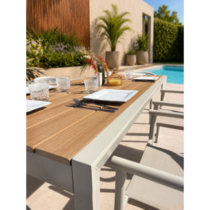 TONGA - Ensemble repas de jardin 6 places en alu