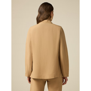 Oltre - Blazer de mezcla de lino - Beige