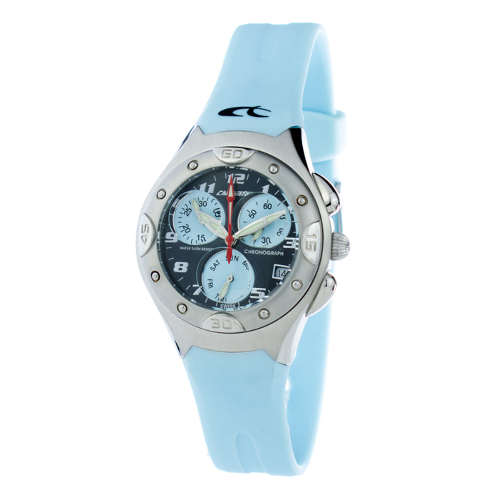 Reloj Chronotech CT7139L-04 Mujer Analogico Cuarzo con Correa de Caucho