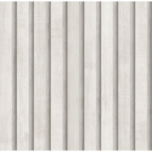 Papel pintado CERAMIKO, Slat wall blanco 53x1000 cm