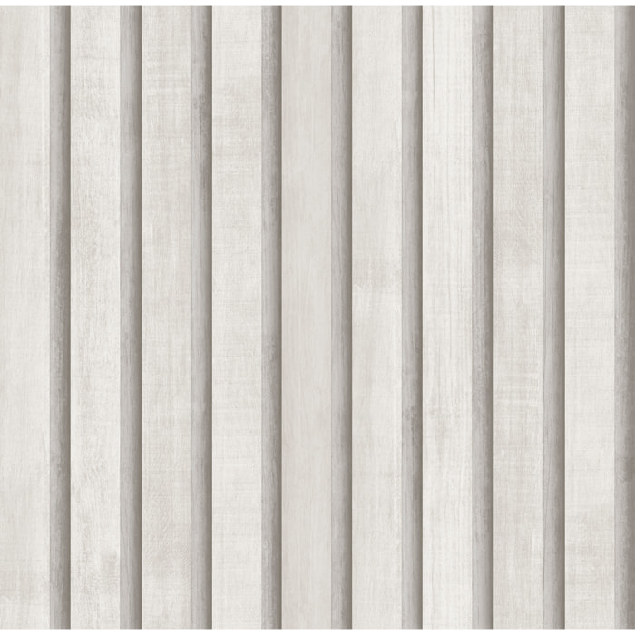 Papel pintado CERAMIKO, Slat wall blanco 53x1000 cm