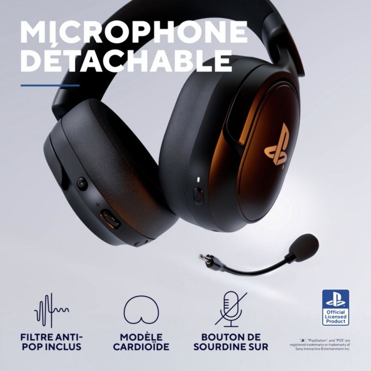 Casque gamer TRUST Forta Noir sans fil