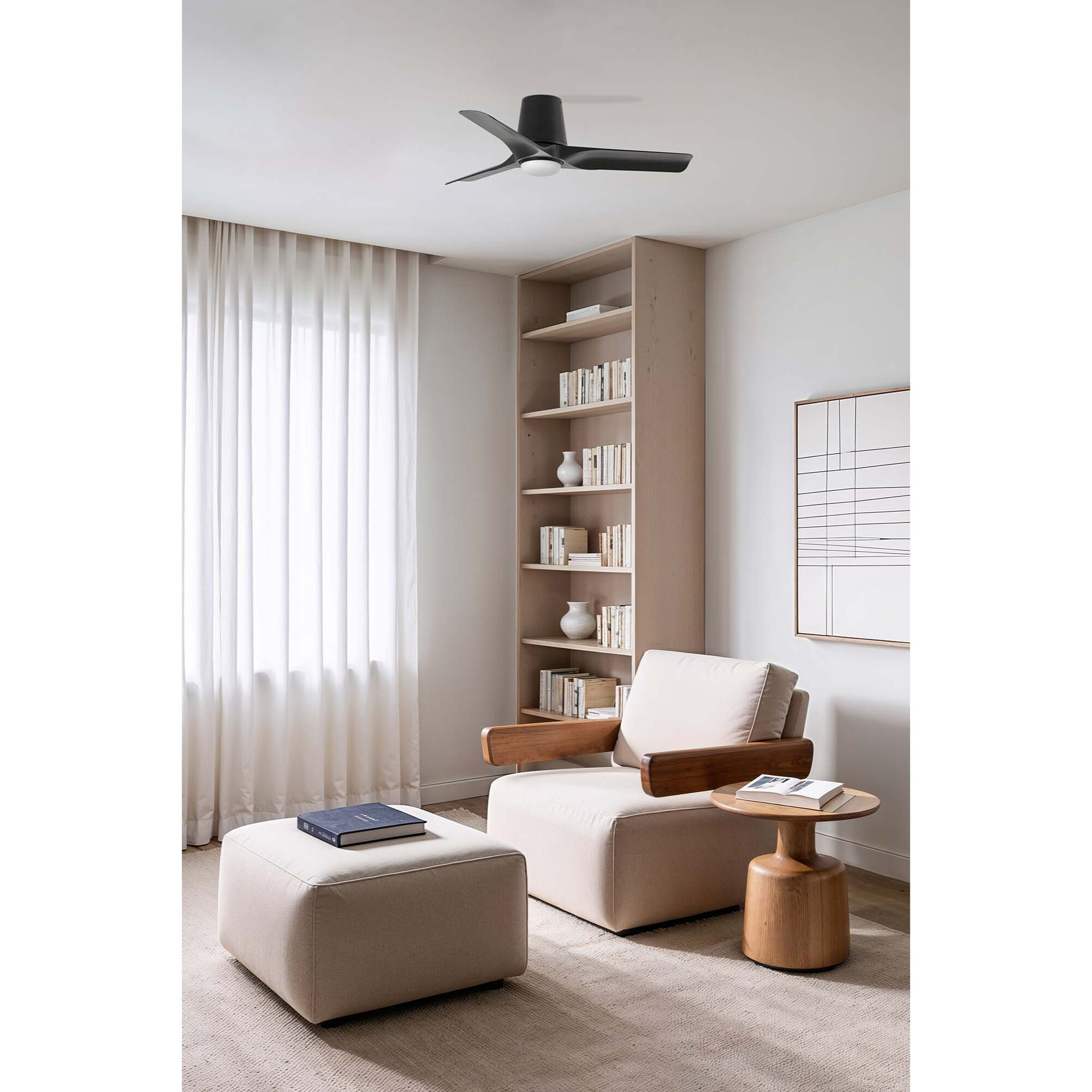HEY TUB LED S Ventilateur de plafond noir