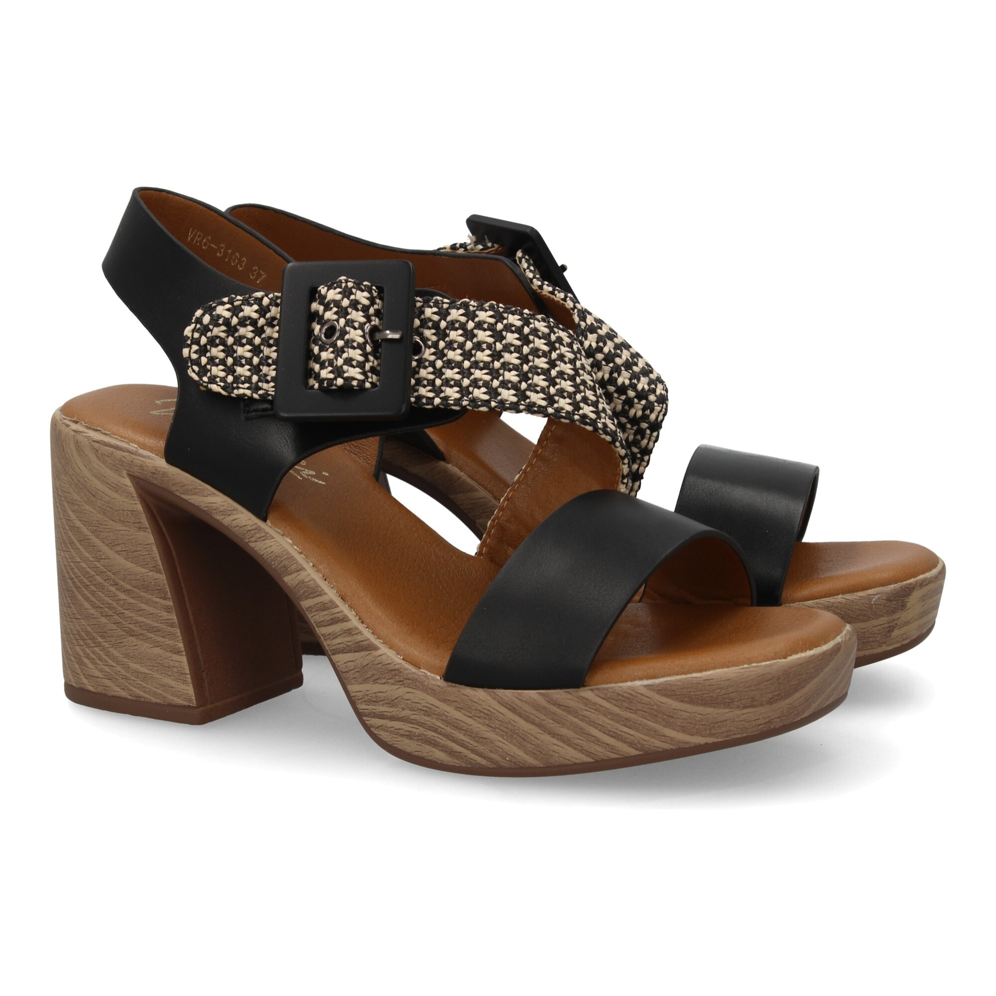 Sandalia tacón mujer elegante comoda