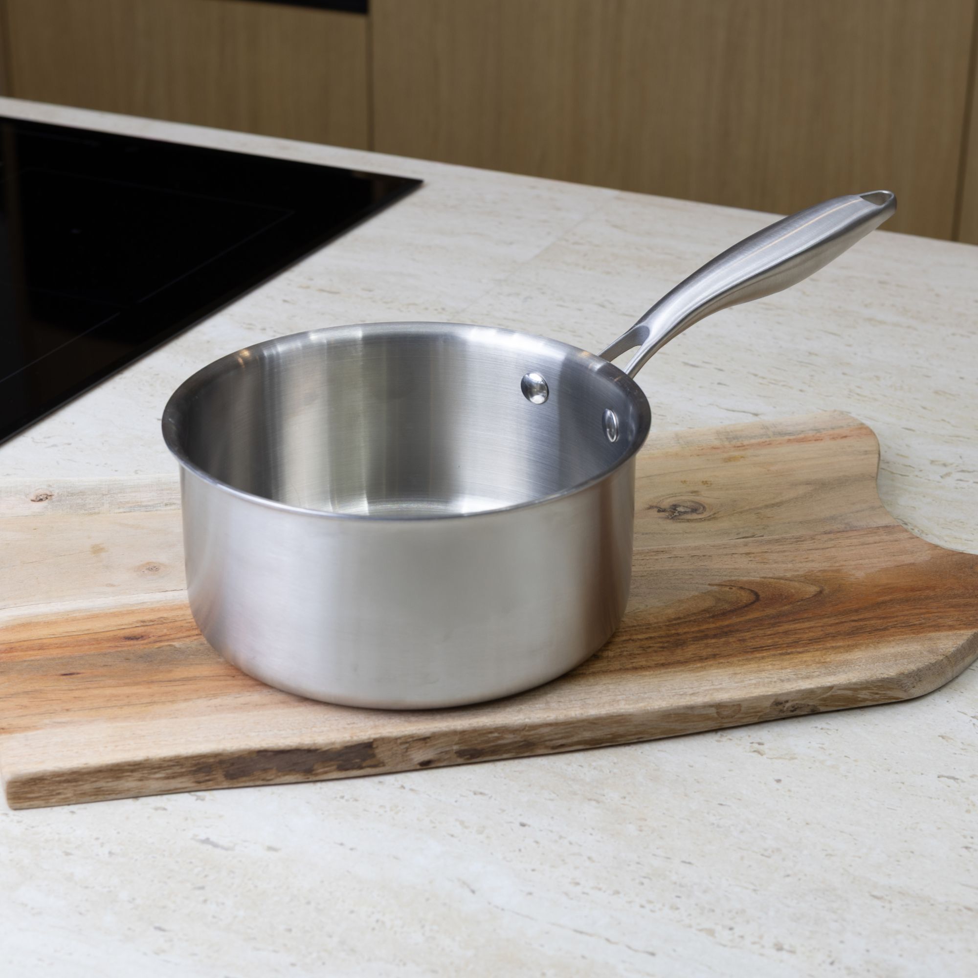 Casserole en acier inoxydable 18cm - tous feux TRINOX