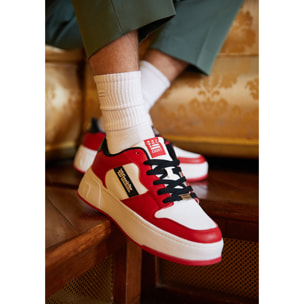 Zapatillas Deportivas Casual Low Court en Rojo D.Franklin