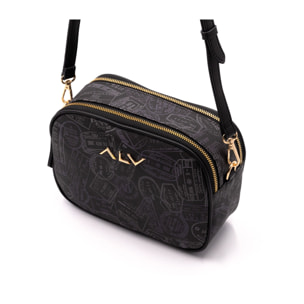 Borsa a tracolla  da donna Poliuretano Prodotto alla Moda 24x10x17 cm