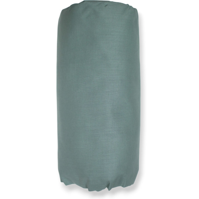 COMPLETO LENZUOLA UNA PIAZZA E MEZZA COL.SALVIA 60 FILI TINTA UNITA H.30