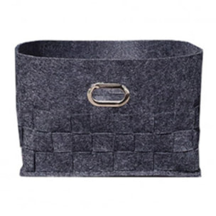 Corbeille multifonction en feutre gris anthracite - 3 tailles - STOCKY