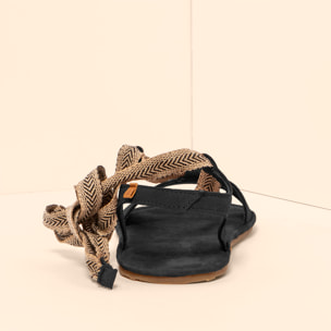 Sandalias N5685 NOBUCK LAVADO BLACK/SATYA color Black