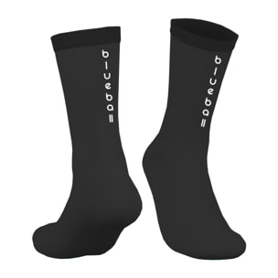 Calcetines de compresión unisex BLUEBALL Peloton - Negro con logo blanco