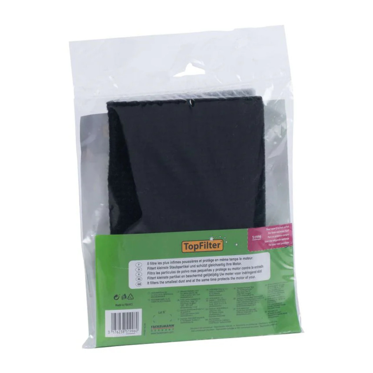 Filtre aspirateur universel au charbon TopFilter