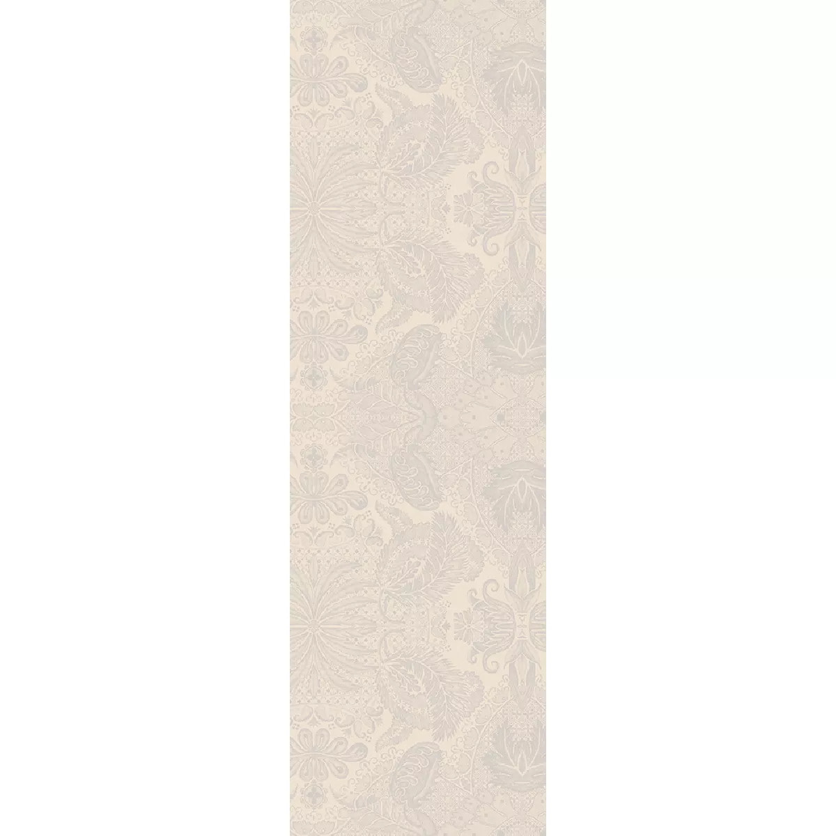 Chemin de table pur coton motif jacquard beige Mille isaphire parchemin
