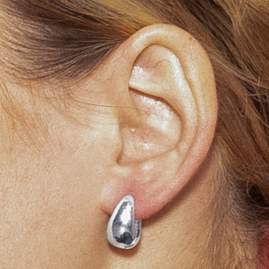 Pendientesde 16,5mm de diámetro acabado plata