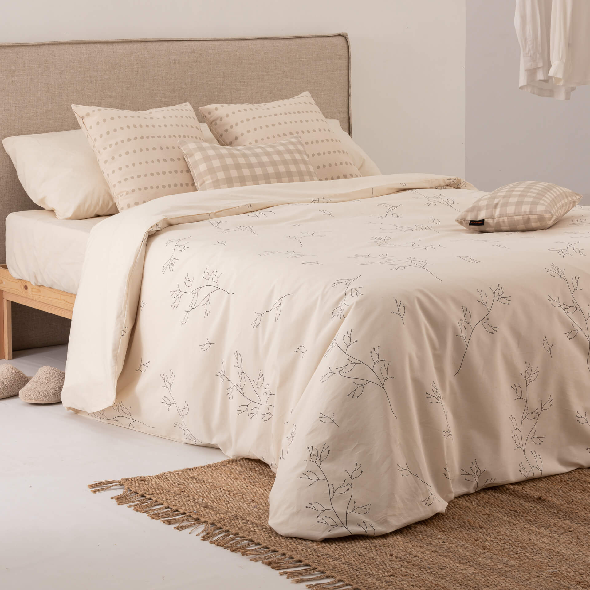 Housse de couette en 100% coton 157 fils Alzira