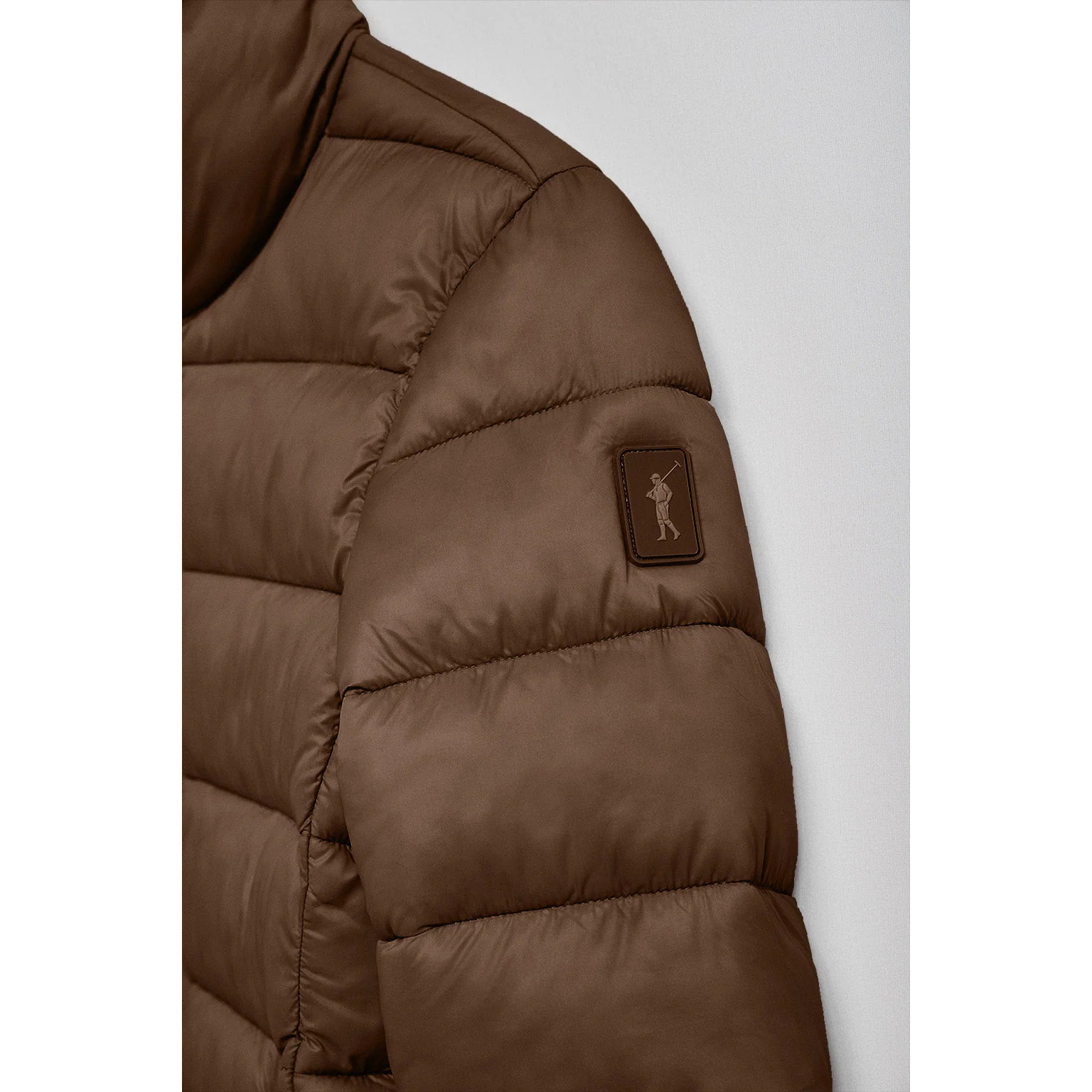 Chaqueta ultralight Susanne marrón con parche Rigby Go