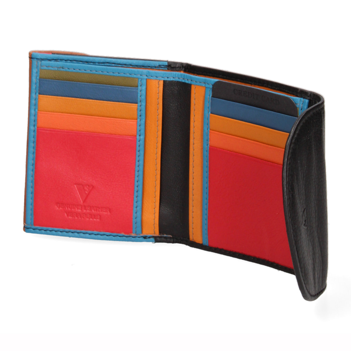 Portafoglio Unisex in Vera Pelle Prodotto Fashion 10x9x2,5 cm