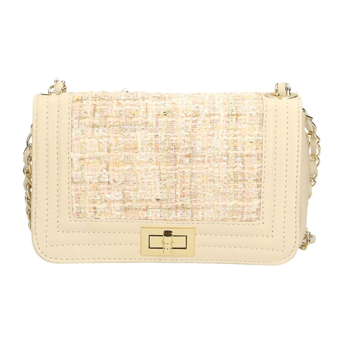 Borsa a tracolla donna - Modello Florelle - Vera pelle - 20.0 x 13.0 x 8.0 cm