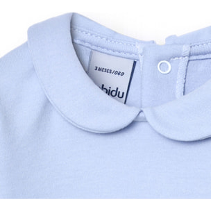 Camiseta bebé manga larga cuello fino