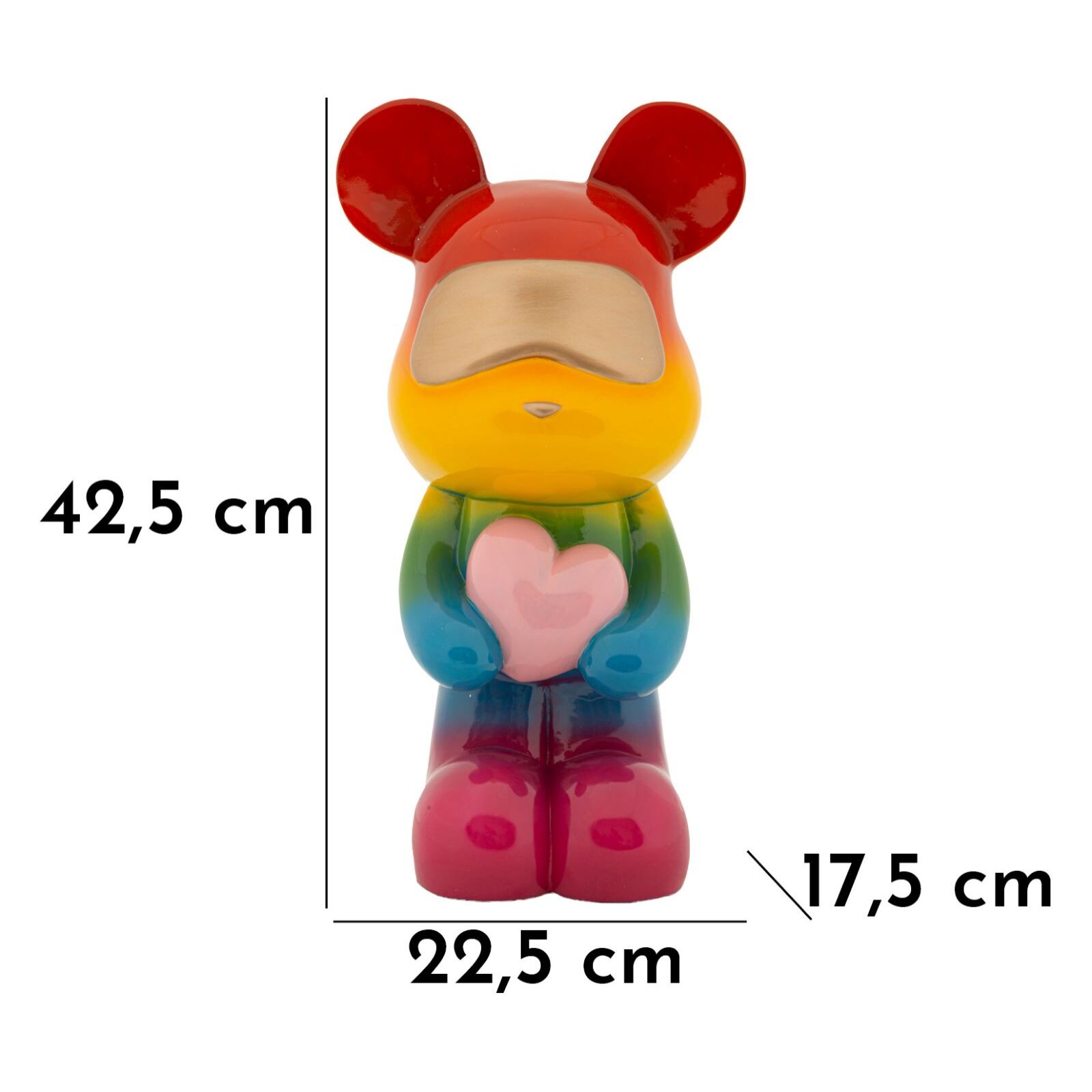 ORSETTO RAINBOW IN PIEDI CM 22,50X17,5X42,5