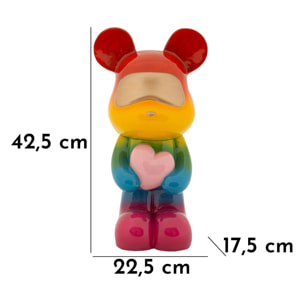 ORSETTO RAINBOW IN PIEDI CM 22,50X17,5X42,5