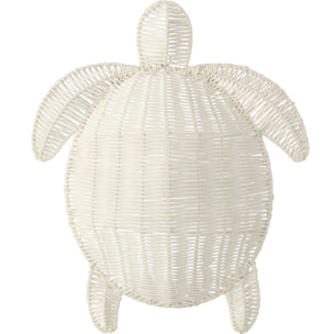 J-Line Décoration Murale Turtle - métal - blanc cassé - large