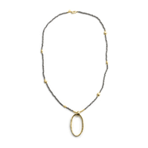 Collar Muqar acabado oro amarillo 18k