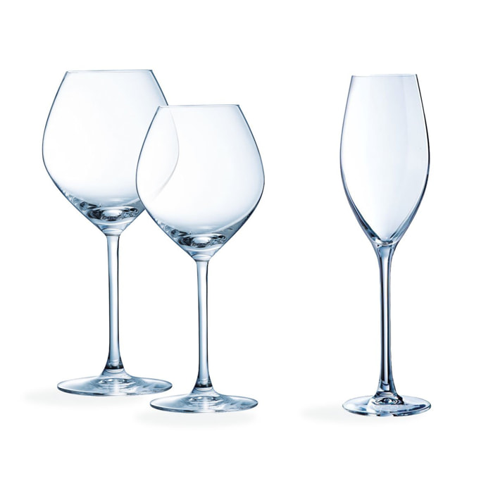 Service de 18 verres à pied Cheer Up - Chef&Sommelier