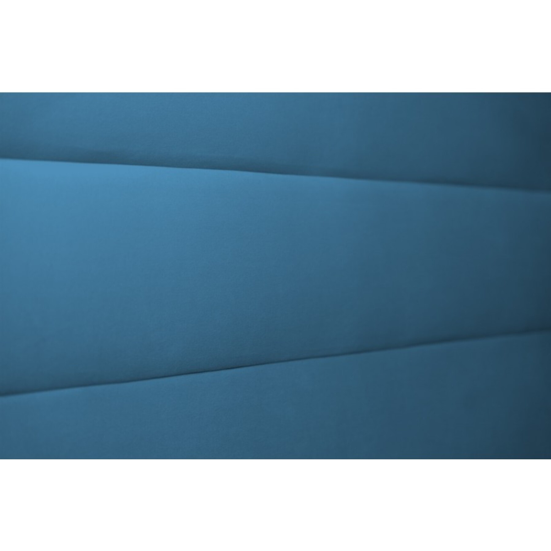 Lit avec tête de lit bandes horizontales velours et sommier tapissier Ep14