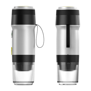 Cafetera portátil de cápsulas KF-JN-01, con batería recargable de 7500mAh. Compatible con cápsulas y café molido.
