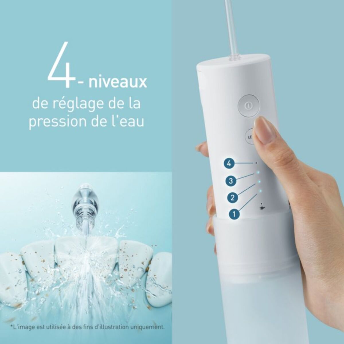 Hydropulseur PANASONIC rétractable à technologie u EW-DJ4B-W503