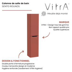 Colonne VITRA Sento Round 2 portes terracotta mat