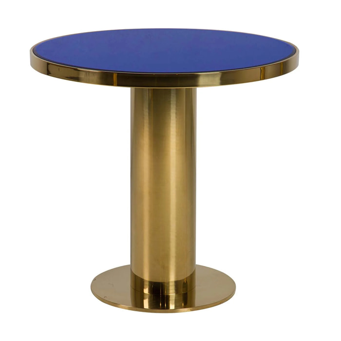 Mesas Comedor Acero Inoxidable Dorado 80x80x75 Cm