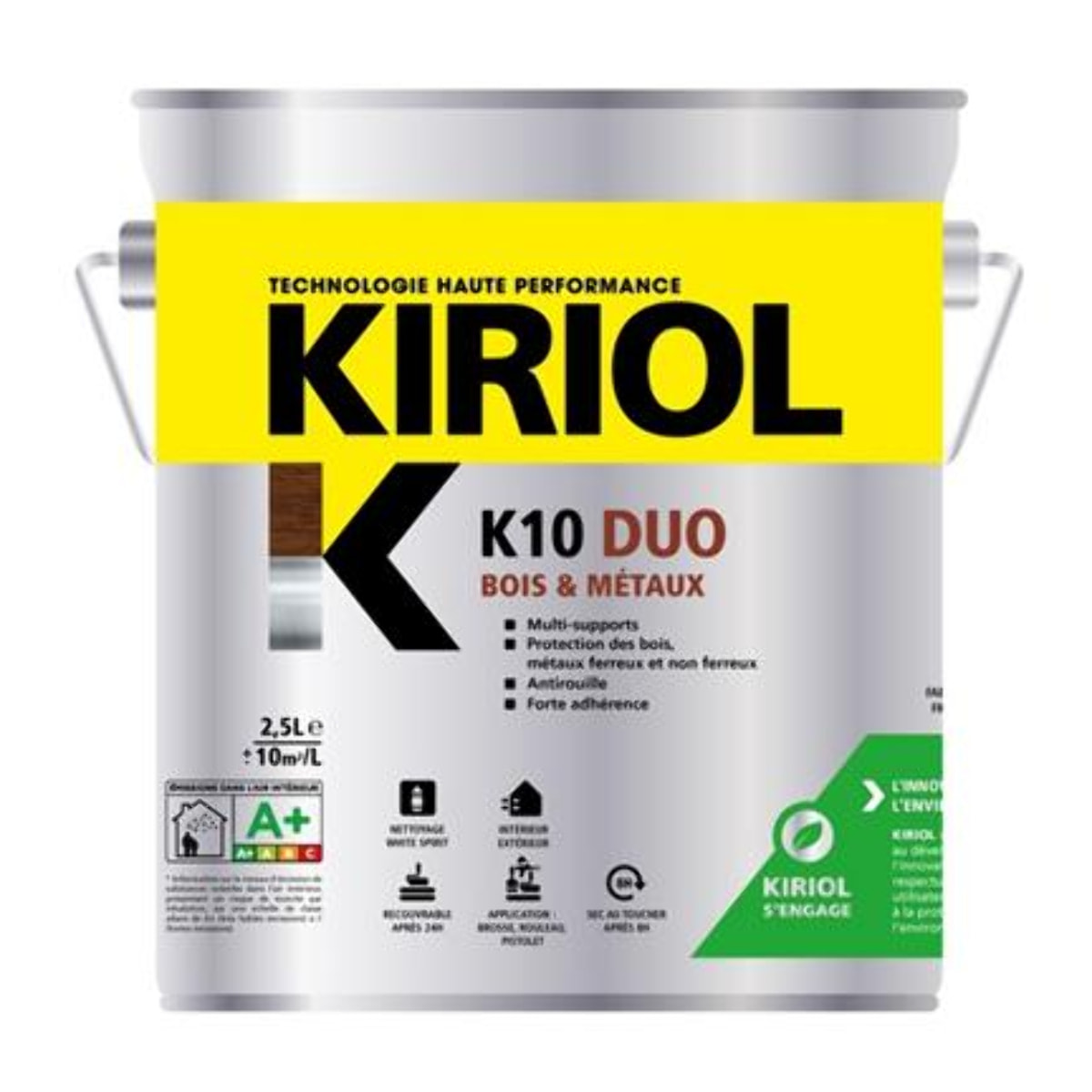 Peinture antirouille K10 Duo COMUS Satin Gris clair 2.5L - A013223