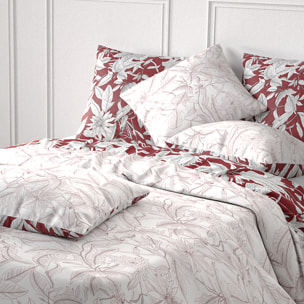 Parure Housse De Couette 3pcs 100% coton 71fils Bonheur RÉversible