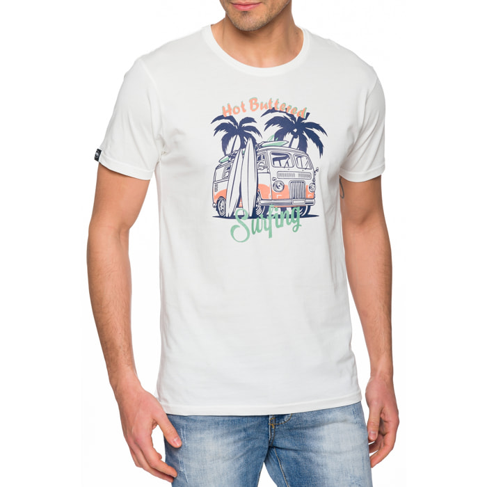 Camiseta Hot Buttered MAGNETIC Blanco