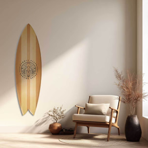 Planche de surf deco Beachwood Tableau alu Dibond