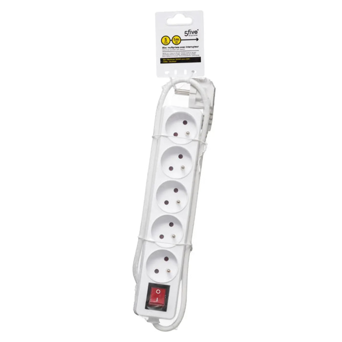 Multiprise 5 prises avec terre