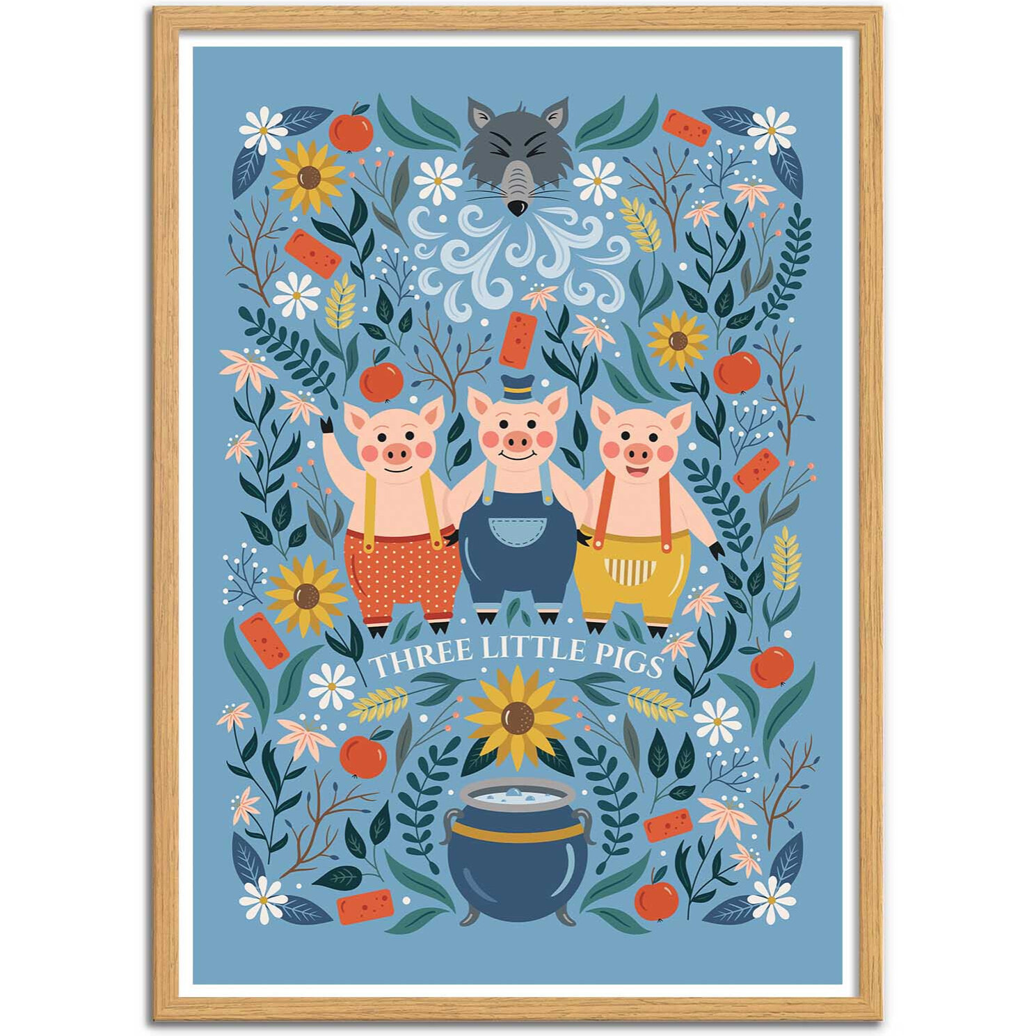 Affiche - Three Little Pigs - Vesna Skorshnek
