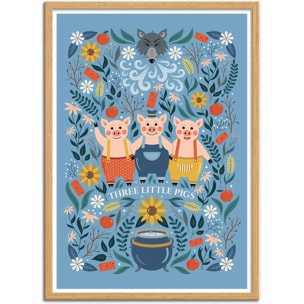 Affiche - Three Little Pigs - Vesna Skorshnek