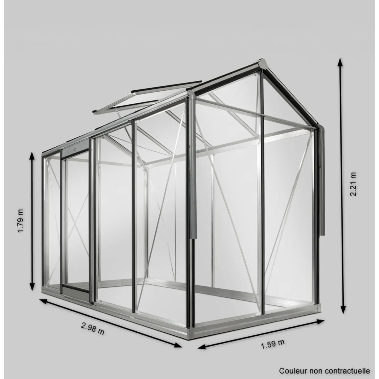 Serre en verre PICCOLO - 4,74 m2
