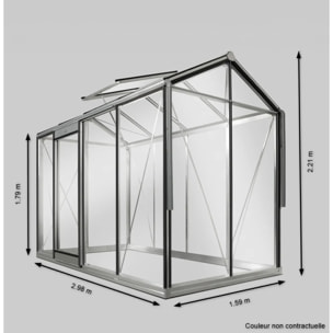 Serre en verre PICCOLO - 4,74 m2