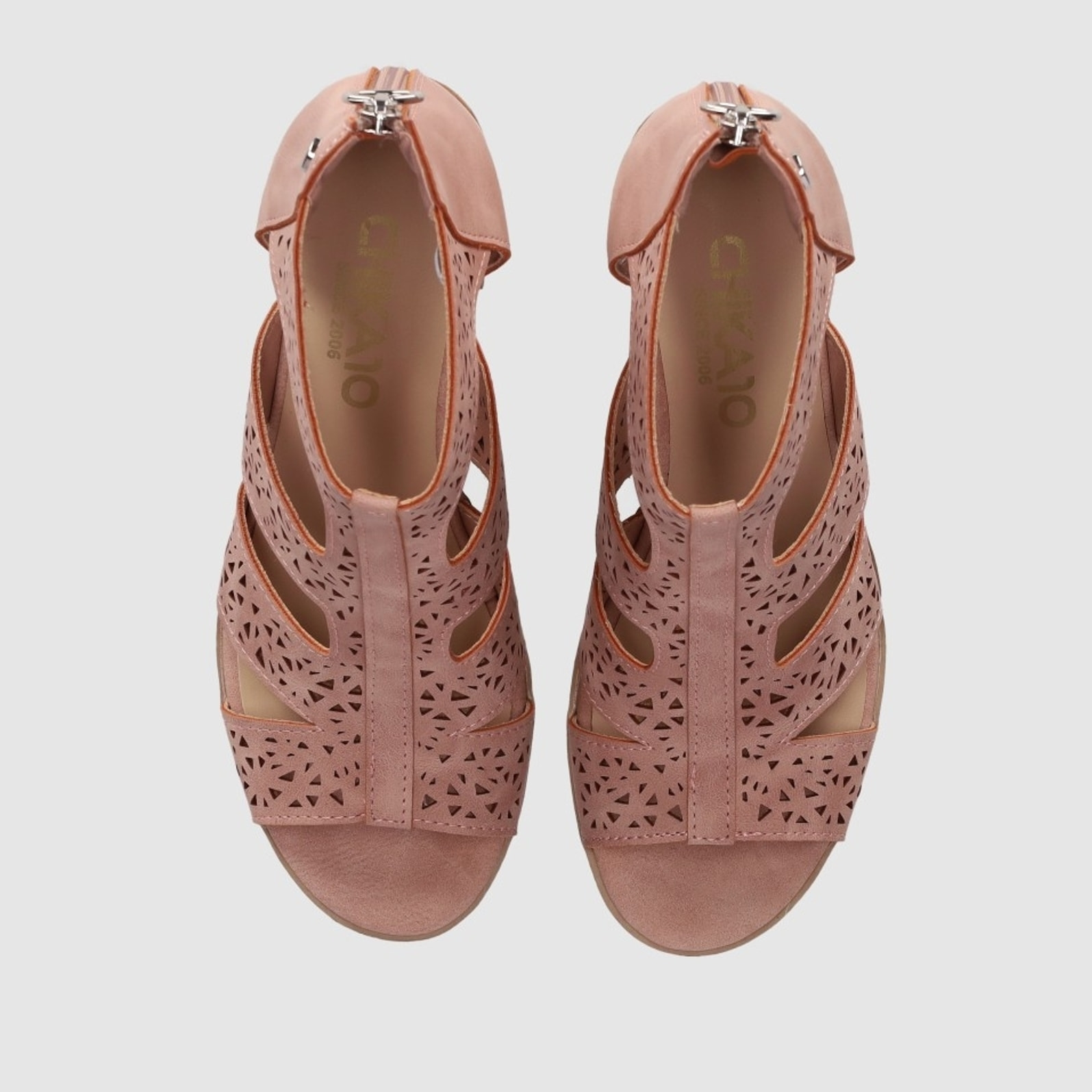 Sandalias - Nude - Tacón: 7 cm