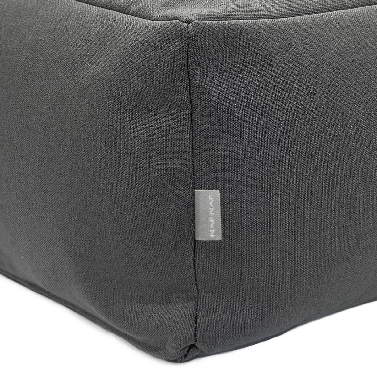 Puff desenfundable MINK gris 50x50x25 cm. Disponible en varios colores