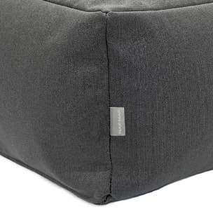 Puff desenfundable MINK gris 50x50x25 cm. Disponible en varios colores