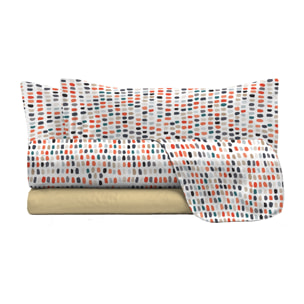 COMPLETO LETTO FANTASY, 100% Microfibra - SKETCH