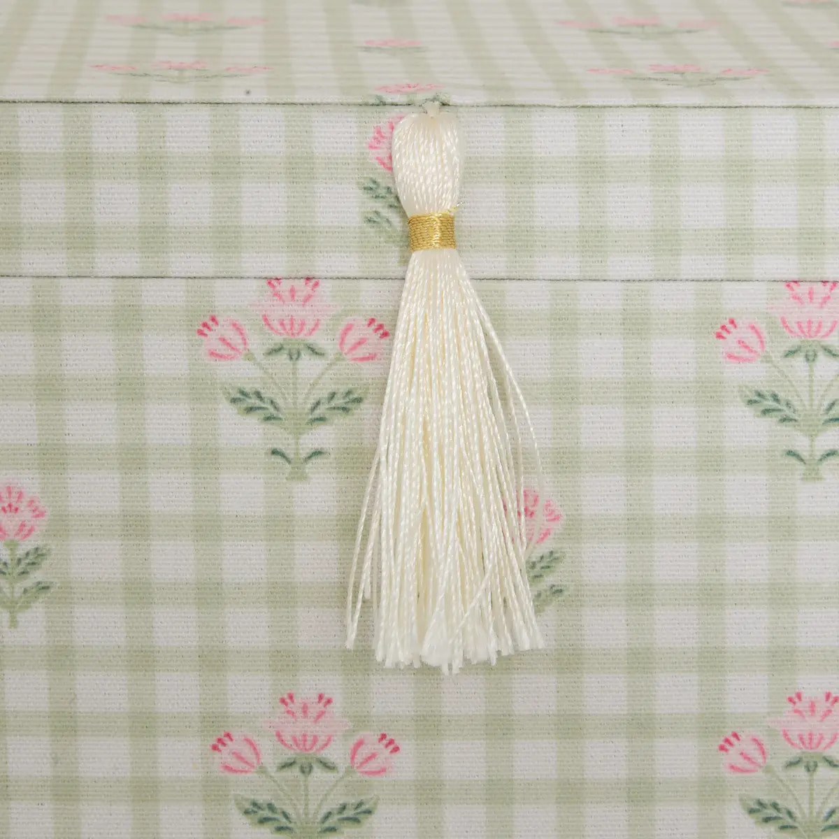 Boîte à bijoux avec miroir Fleur de rose 18x15x13,2cm vert